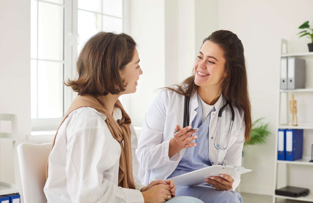 Doctor and patient consultation