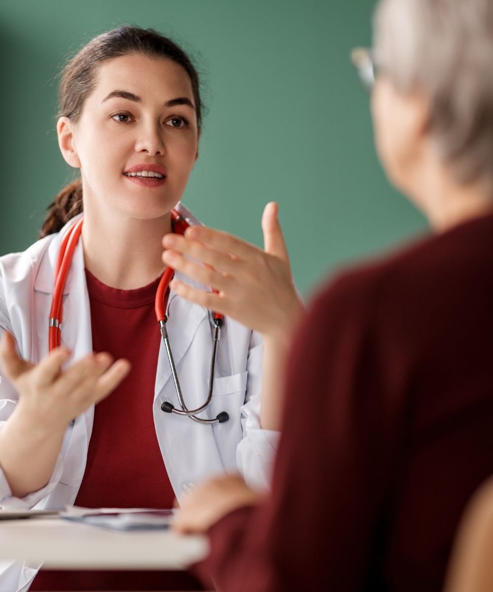 Resident Therapist Talking to Client