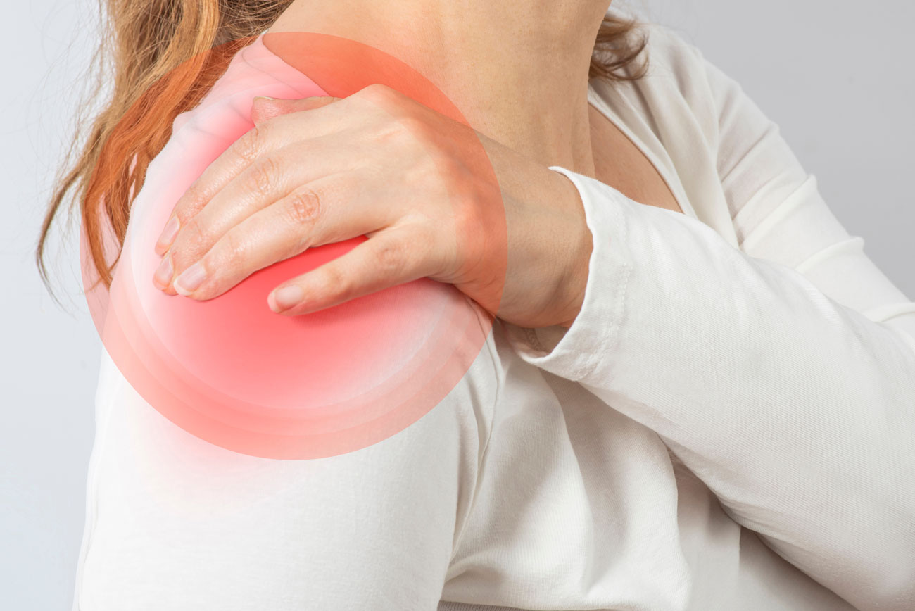 Woman experiencing joint pain