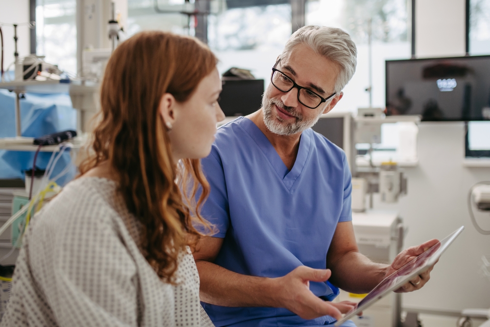 Primary Doctor explaining health conditions to patient