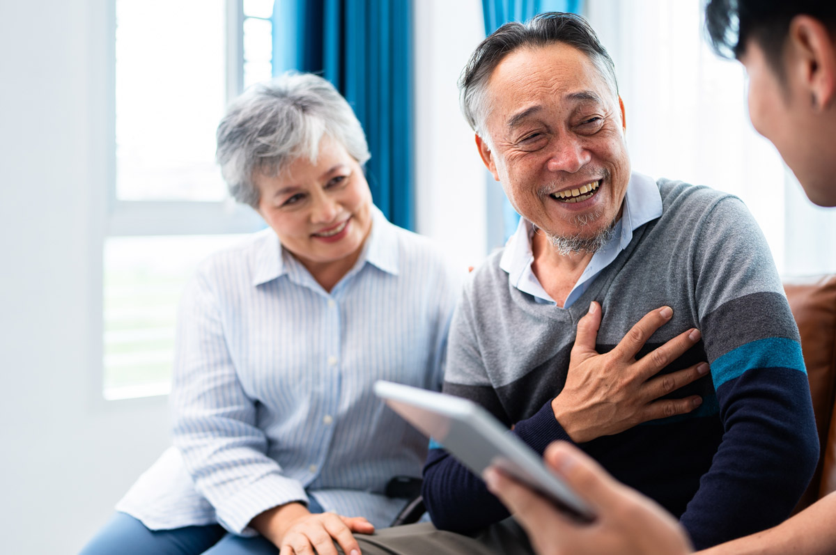 Adult patients at a preventive care visit at Townsen Physician Group in Houston