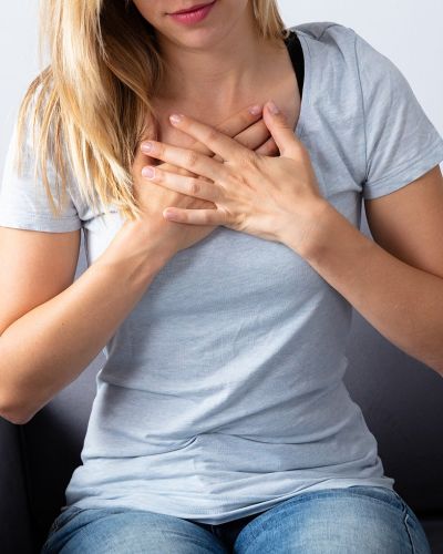 Female Patient Suffering from GERD